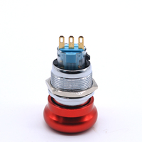 Interrupteurs à bouton-poussoir d'urgence en acier inoxydable, 16mm/19mm