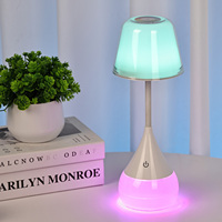 Gradateur tactile lumière froide de luxe luminosité base liquide pailletée RVB décoration enfant hôtel lampe de bureau LED en forme de parapluie RVB