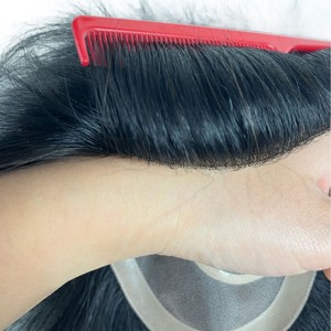 No 3 <span class=keywords><strong>Web</strong></span> Delivery Needle Swivel Peluca para hombre hecha a mano con ganchillo sin encaje 15cm - Product Image 4