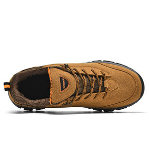 <span class=keywords><strong>Botas</strong></span> de senderismo de talla grande para hombre y <span class=keywords><strong>mujer</strong></span>, calzado antideslizante para escalada, Zapatillas de piel cálida negra para senderismo - Product Image 4