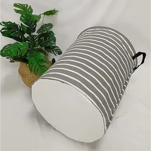 Cesto de Ropa Sucia Plegable Impermeable de Algodón, 42x48cm - Product Image 6
