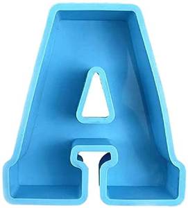 Moldes de Resina de Silicona No Tóxica TDD - Molde de Letras del Alfabeto Inglés, Apto para Congelador y Horno, para Herramientas de Repostería - Product Image 1
