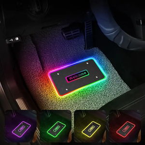 Alfombrillas Universales para Auto <span class=keywords><strong>de</strong></span> 12V <span class=keywords><strong>con</strong></span> Logotipo Personalizado OEM, Iluminación Ambiental RGB, <span class=keywords><strong>Luces</strong></span> LED <span class=keywords><strong>de</strong></span> Neón para Decoración Interior <span class=keywords><strong>de</strong></span> Auto, para SUV/Camioneta/Sedán - Product Image 1