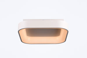 Lámpara de techo LED minimalista, redonda y cuadrada, de montaje empotrado para dormitorio, iluminación interior, de aluminio y acrílico, de montaje en superficie. - Product Image 3