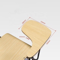 Chaises d'École en Bois Économiques Ekintop à Vendre, Chaises de Formation Pliantes Personnalisables en Bois Avec Tablette d'Écriture