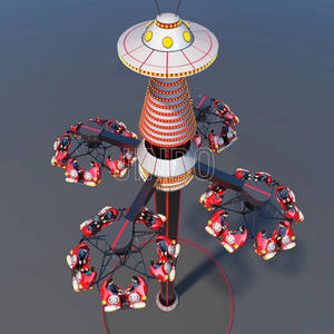 Equipo de parque luna al aire libre, Torre del cielo, gira y levanta, cesta colgante, <span class=keywords><strong>condor</strong></span>, precio de fábrica para la venta - Product Image 5