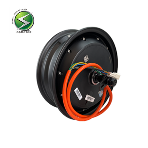 QSMOTOR 2000W 12인치 브러시리스 <span class=keywords><strong>DC</strong></span> 모터 매트 블랙 영구 자석 구조 방수 IE4 효율 전기 자전거 - Product Image 1