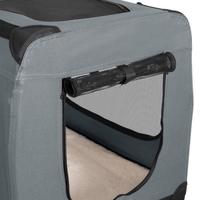 Siège d'auto pour chien Porte-chat Grand transporteur pour chat Caisse portable souple pour animaux de compagnie pour les voyages en voiture avec bac à litière pliable