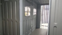 Maisonnette Shed Tiny House WooWild moderne, portable, isolée, étanche, mobile, alimentée à l'énergie solaire, en HDPE, pour entrepôt, atelier et utilisation en parc
