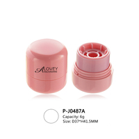 Tubes de stick blush en plastique de luxe, emballage de stick déodorant crème, tube cosmétique rose mignon, 6g