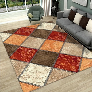 Tapis épais impression 3D personnalisée, ouvertes, velours cristal, lavable, pour salon et fenêtre de baie vitrée - Product Image 6