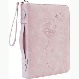 Muestra gratuita: Funda grande para Biblia con correa para el hombro, estuche protector para libros, bolsa de iglesia con ranuras y bolsillo con cremallera, regalo para mujer/dama - Product Image 1