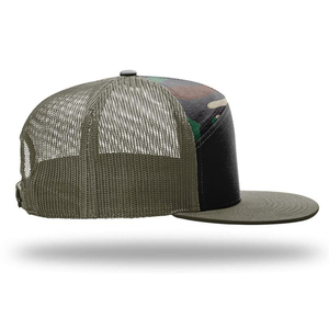 Custom Wholesale High Quality Ri 168 Trucker Hat Custom Mesh Gorras Woven Patch Logo Hunting <b>Cap</b> Outdoor <b>Camo</b> Trucker Hat - Product Image 4
