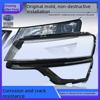 Couvre-phare pour Skoda Karoq 2017-2021, coque de phare transparente de remplacement, couvercle en verre pour phare avant gauche et droit