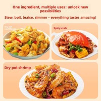 Factory OEM Wholesale Xiaolongkan Sichuan Spicy Hotpot Base 198g Mild Spicy Clear Oil Vegan Catering Instant Hotpot Condiment