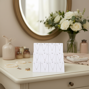 Ensemble de colliers en acier inoxydable Z Acero avec perles, 12 pièces, pendentif plaqué argent, chaîne, bijoux pour femmes, style minimaliste - Product Image 5