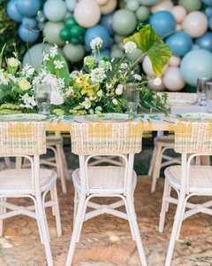 Chaise pour enfant en rotin faite à la main sur mesure pour la décoration d'une fête d'anniversaire, chaise pour bébé en osier naturel, mobilier pour enfant écologique - Product Image 5