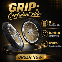 Ensemble de roues Supermoto à rayons de 17 pouces en alliage d'aluminium avant et arrière pour la mise à niveau de la moto électrique Sur Ron Light Bee X