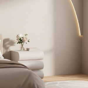 โต๊ะเครื่องแป้งไม้เนื้อแข็งเคลือบเงาพร้อมลิ้นชักเก็บของ โต๊ะเครื่องแป้งข้างเตียงแบบขยายได้ สไตล์วบิซาบิ โมเดิร์น - Product Image 2