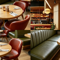Ensemble table et chaises de style moderne et luxueux pour café, idéal pour les salons de thé