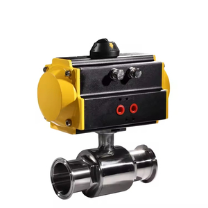Covna B2Bclearance Sale วาล์วบอลสแตนเลสแบบ Tri-Clamp เกรดอาหาร ทนความร้อน พร้อมตัวกระตุ้นลม - Product Image 2