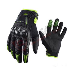 Personalizado transpirable antideslizante a prueba de viento mejor calidad de malla de cuero dedo completo deportes moto carreras montar guantes para ciclismo - Product Image 5