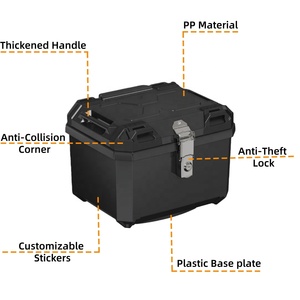 ארגז אחורי לאופנוע 45 ליטר, עמיד למים, נגד התנגשויות, במחיר סיטונאי נמוך, מתוצרת מפעל לאופנועים - Product Image 2