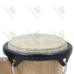 Bongo Drum <span class=keywords><strong>Instrument</strong></span> de percussion monobloc en cuir de vachette en bois massif pour enfants Orff <span class=keywords><strong>Instrument</strong></span> - Product Image 4