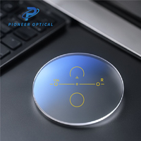 Lentilles de lunettes progressives multifocales en résine Pioneer Optical 1.56 HMC UV420 Corridor 70/12+2 avec protection anti-lumière bleue