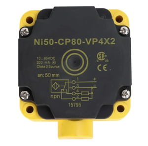 Turck <span class=keywords><strong>NI50</strong></span> - <span class=keywords><strong>CP80</strong></span> - <span class=keywords><strong>VP4X2</strong></span> Sensor inductivo: rango de 50mm, carcasa <span class=keywords><strong>CP80</strong></span>, PNP, 10 - 30VDC, IP67 para uso industrial - Product Image 5