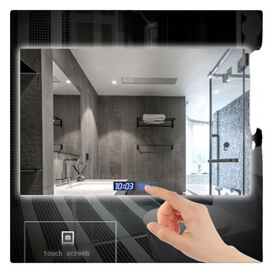 Miroir intelligent LED pour salle de bain, personnalisé, mural, en verre, avec écran tactile Wi-Fi, variateur d'intensité lumineuse - Product Image 5