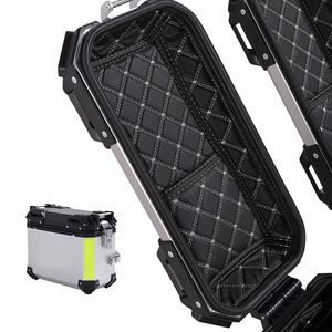 RACEPRO <span class=keywords><strong>Bauletto</strong></span> Portaoggetti in Lega di Alluminio 30L 38L Nero Argento, Borse Laterali Universali per <span class=keywords><strong>Moto</strong></span> all'Ingrosso - Product Image 4