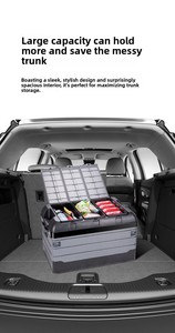 Portable Collapsible Folding Trunk <b>Storage</b> <b>Box</b> with Lid Multifunctional Picnic <b>Box</b> Outdoor Camping Hiking Caravan <b>Storage</b> <b>Tools</b> - Product Image 5
