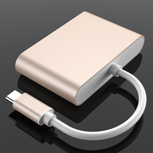 อะแดปเตอร์แปลง USB 3.0 Type C เป็น VGA 3 in 1 ฮับ USB พร้อมพอร์ตชาร์จ PD สำหรับ <span class=keywords><strong>Apple</strong></span> Macbook <span class=keywords><strong>Chromebook</strong></span> แล็ปท็อป โปรเจคเตอร์ - Product Image 5