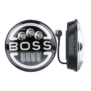 7 pouces <span class=keywords><strong>BOSS</strong></span> LED moto clignotant phare salut/Lo faisceau pour Harley Road King Wrangler Honda Hornet Suzuki Yamaha - Product Image 3