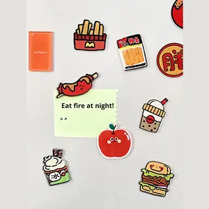 JZ Özel Logo Epoksi Akrilik Buzdolabı Magneti Baskılı Sevimli Karikatür Anime Akrilik Mıknatıs Promosyon İş Hediyesi için Buzdolabı Magneti - Product Image 6