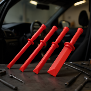 Red <b>Plastic</b> <b>Pry</b> <b>Tools</b> Set 4 Pc Automotive Trim Removal Kit - Product Image 3