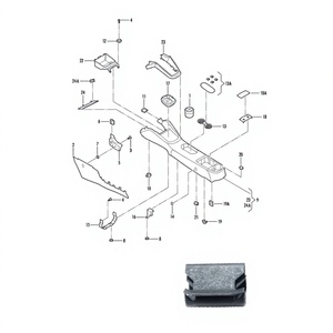 Clip de Fijación para Consola Central de Volkswagen N90746801, Sujetador Metálico para Reparación de Bora y Audi - Product Image 1