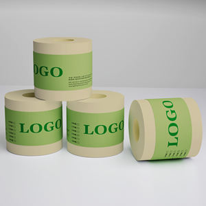 Rouleau jumbo de papier toilette en pâte de bambou 2 plis de haute qualité avec conception sans noyau - Product Image 1