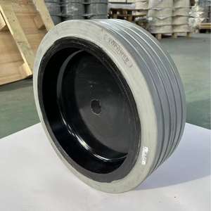 Rueda Giratoria JLG 16x5 Tipo Plano de Goma Firme Resistente al Desgaste para Equipos Especializados de Industria Pesada - Product Image 3