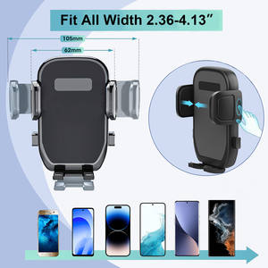 Wohefu ที่วางโทรศัพท์<span class=keywords><strong>ใน</strong></span>รถแบบ2 in 1พร้อมฐานขยายได้ปรับได้ที่ยึดโทรศัพท์มือถือสำหรับ iPhone - Product Image 4