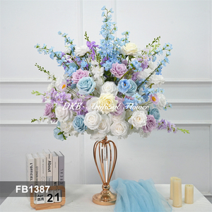 DKB Realistic Artificial Silk Flower Balls Centerpieces Roses Hydrangea-Customizable Sizes Handmade Wedding <b>Table</b> Decorations - Product Image 3