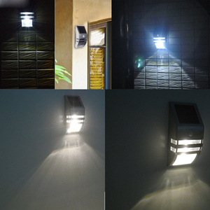 Lampe murale solaire 2 LED en acier inoxydable avec détecteur de mouvement PIR pour escalier et couloir, idéale pour l'approvisionnement transfrontalier - Product Image 6