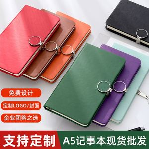 Carnet en cuir A5 personnalisable de qualité supérieure, logo personnalisé, multicolore, cadeaux d'entreprise en gros - Product Image 4