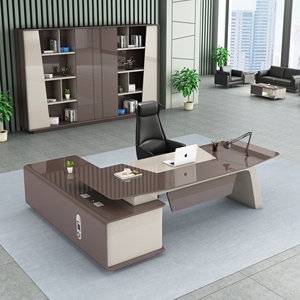 <span class=keywords><strong>Escritorio</strong></span> de Vidrio de Lujo, Muebles de Oficina Modernos, Mesa de Oficina Ejecutiva <span class=keywords><strong>en</strong></span> Forma de <span class=keywords><strong>L</strong></span>, Escritorios de Oficina, Travail De Bureau - Product Image 2