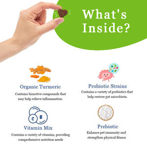 Kucing dan dalam kapsul anti-gatal Vitamin Mineral Premix anjing organik alami probiotik makanan suplemen untuk anjing - Product Image 5