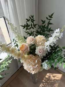 Hojas de <span class=keywords><strong>Nandina</strong></span> Artificiales Realistas al por Mayor, Ramas Decorativas de Hoja de Arce para Jardín, Adorno de Pared para Interiores, Alta Simulación Otoñal - Product Image 6