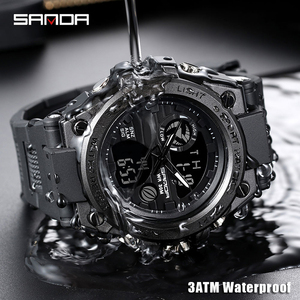 Sanda 739 <span class=keywords><strong>uomo</strong></span> di moda originale di marca <span class=keywords><strong>orologio</strong></span> <span class=keywords><strong>da</strong></span> polso <span class=keywords><strong>da</strong></span> <span class=keywords><strong>uomo</strong></span> commercio all'ingrosso al quarzo impermeabile orologi a doppio Display <span class=keywords><strong>digitale</strong></span> a LED orologi - Product Image 3