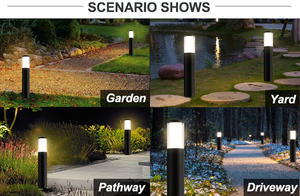 Rắn nhôm điện áp thấp không thấm nước IP65 trang trí cảnh quan Pathway Vườn cỏ LED bollard ánh sáng ngoài trời - Product Image 5