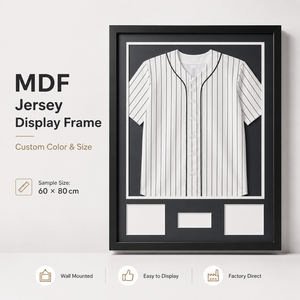 Jersey <strong>Frame</strong> Display Case Memorabilia Jersey Shadow Box with UV Protection <strong>for</strong> <strong>Football</strong> Uniform <strong>Shirt</strong> Wooden Photo <strong>Frame</strong> - Product Image 4